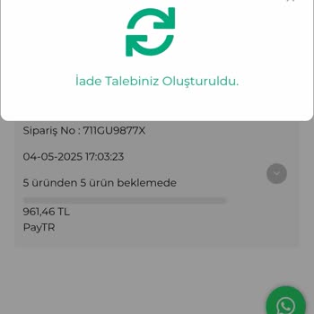 İptal Edilen Ürünler İçin Kargo Çıkışı Sorunu