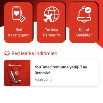 Vodafone Red Ayrıcalıklarının Uygulamada Görünmemesi Ve Çözüm Sağlanamaması
