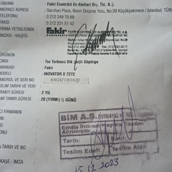 Şarjlı Süpürge Kısa Sürede Arızalandı