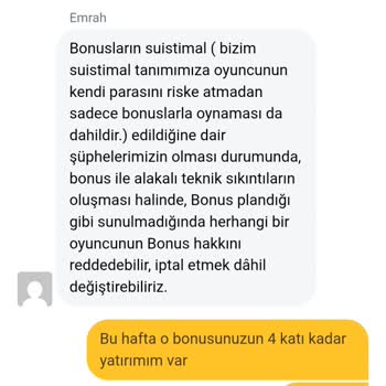 Mobilbahis'te Bonus Kullanmadığım Halde Hesabım Kısıtlandı Ve Mağdur Oldum