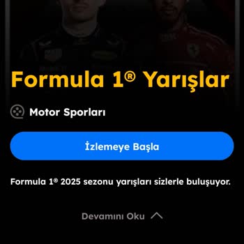 Formula 1 Paketi Yayınlarını Sonradan İzleyememe Sorunu