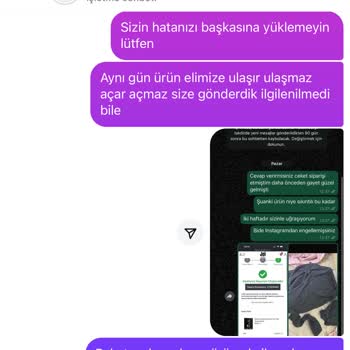 Sipariş Edilen Üründe Kumaş Ve Dikiş Sorunları Yaşadım