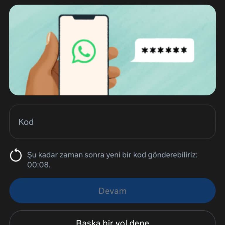 WhatsApp Kodu Gelmiyor İki Faktörlü Güvenliği Kaldıramıyorum Mağdurum