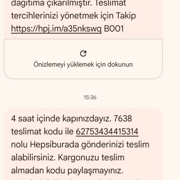 Kargo Teslimatında Bilgilendirme Ve İletişim Sorunu Yaşadım
