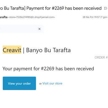 Creavit'ten Sipariş Verdim, 8 Gün Geçmesine Rağmen Ürünlerim Kargoya Verilmedi!