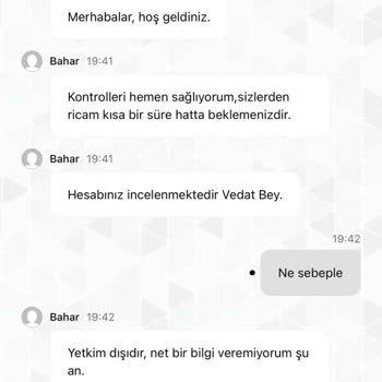 Kazanç Çekiminde Hesabım İncelemeye Alındı