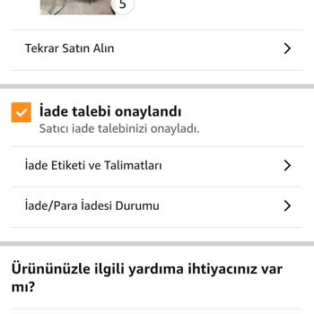 Amazon'dan Alınan Üründe Para İadesi Sorunu