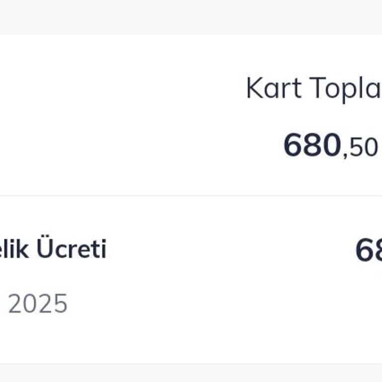 Yıllık Kart Aidatı Ücretinin İptalini Talep Ediyorum
