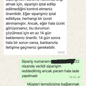 İade Edilmeyen Para, Çözümsüz Müşteri Hizmeti