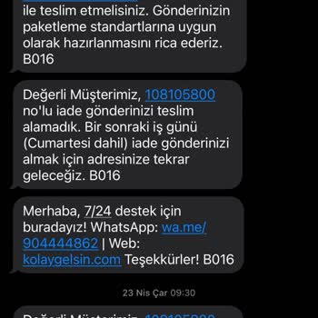 Kargo Firmasının Alım Yapmaması Nedeniyle Servis Sürem Uzadı