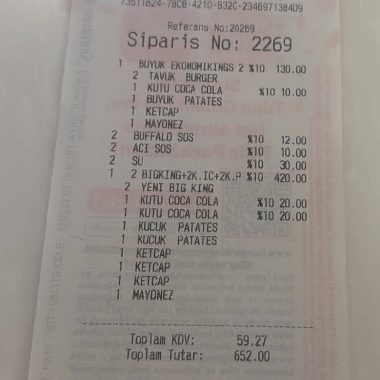 Burger King Mersin Forum AVM'de Eksik Ürün Teslimatı Ve Mağduriyet