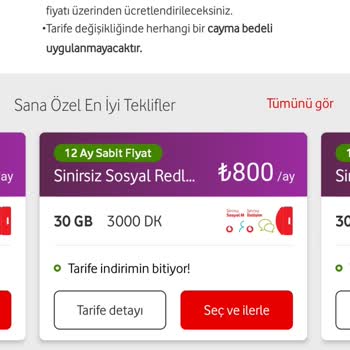 Yüksek Fiyatlı Ve Kısıtlı Tarife Seçeneklerinden Şikayetçiyim