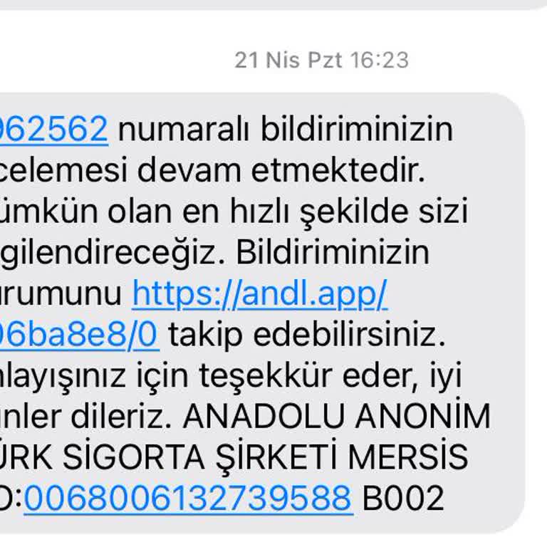 Anadolu Sigorta Mağduriyetimi Gidermiyor, Cevap Bekliyorum