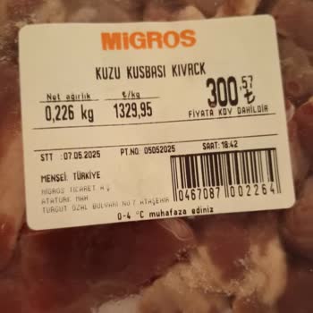 Migros'ta Etiket Ve Kasa Fiyatı Uyumsuzluğu
