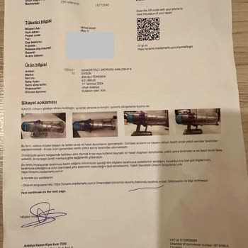 Kasko Yaptırdığım Dyson Süpürgenin Ekranı Çatladı 3 Ay Bekletildim Mağdur Oldum