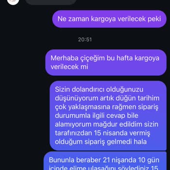 Siparişim Gecikti Verilen Teslimat Sözleri Tutulmadı