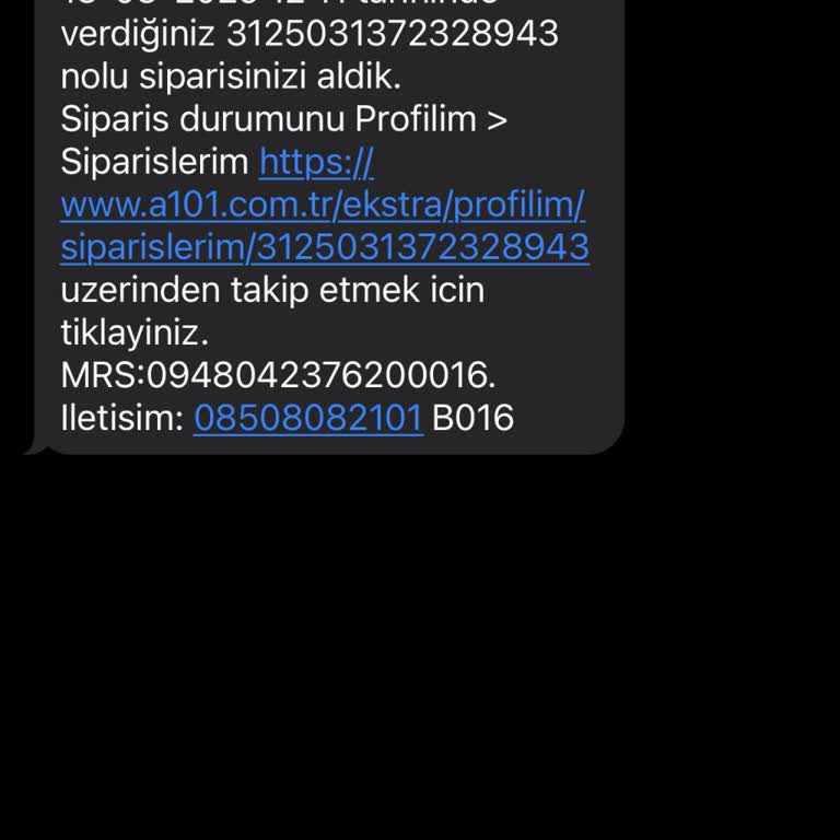 A101online.magazalarzincirim.com Siparişim Ulaşmadı İletişimde Sorun Yaşıyorum