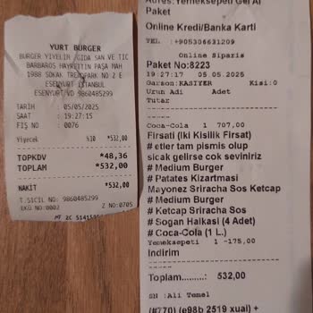 Sipariş Ettiğim Burger Menüsü Kalitesiz Ve Hijyensiz Geldi