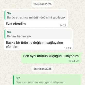 Ürün Değişimi Ve İade Sürecinde Mağduriyet Yaşıyorum