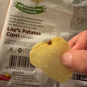 Lays Cips Paketinden Çıkan Yabancı Cisim Güvenimi Sarstı