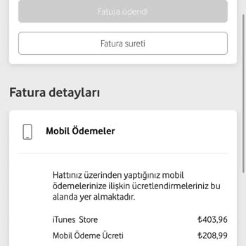 İzinsiz İtunes Store Ücretlendirmesi Ve Vodafone'un Yetersiz Desteği