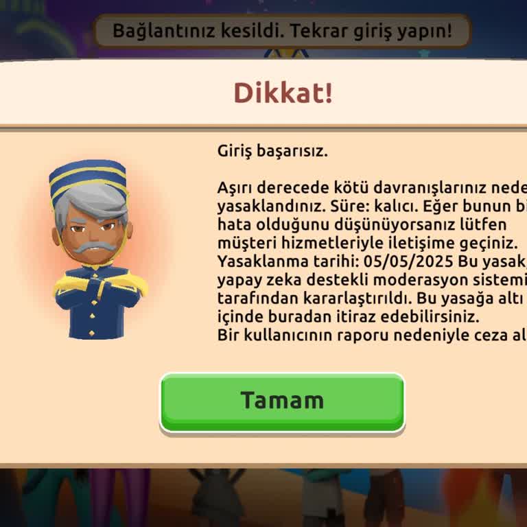 Haksız Ban Nedeniyle Hesabım Kalıcı Olarak Kapatıldı