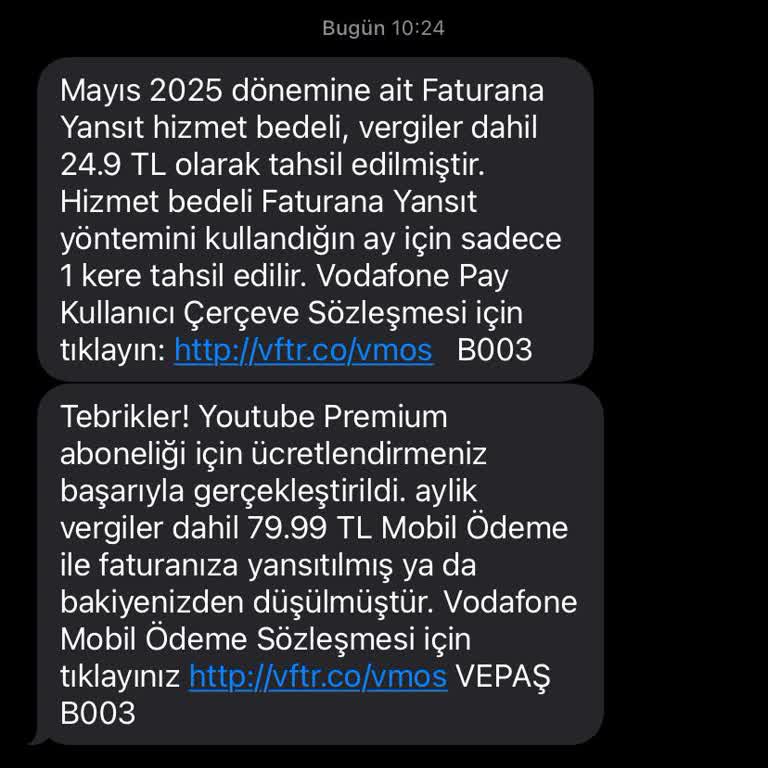 Vodafone Üzerinden Youtube Premium Üyeliğim Aktif Edilmedi