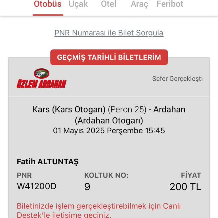 Obilet Üzerinden Alınan Biletin E-faturası Sağlanmıyor, Çözüm Sunulmuyor