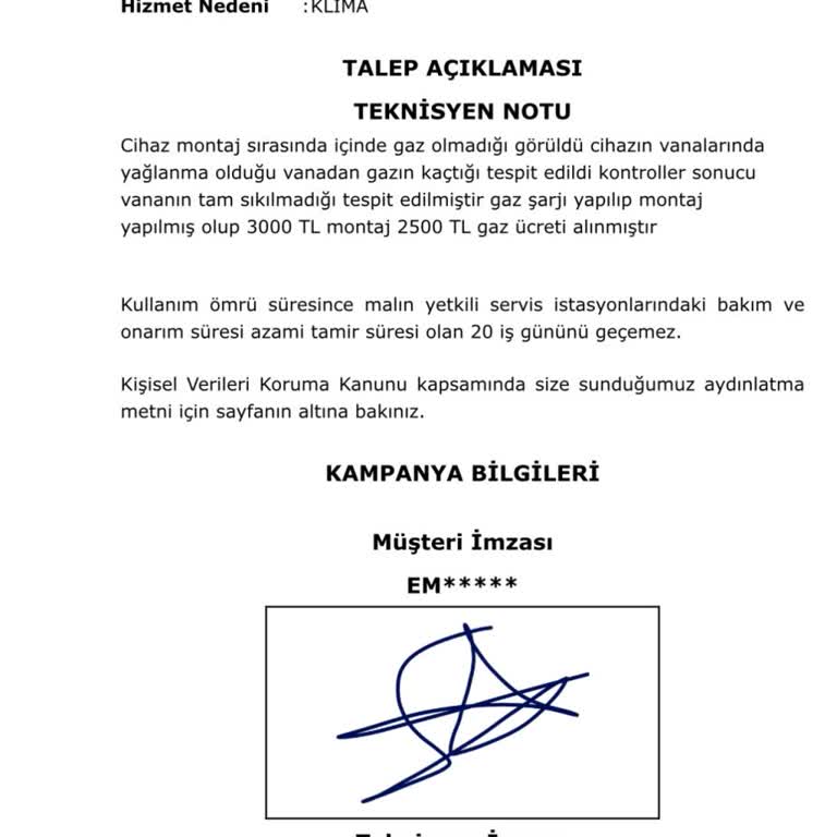 Yetkili Servis Hatası Sonrası Gaz Kaçağı Ücreti Mağduriyeti