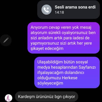 Siparişimin Teslim Edilmemesi Ve Para İadesi Yapılmaması