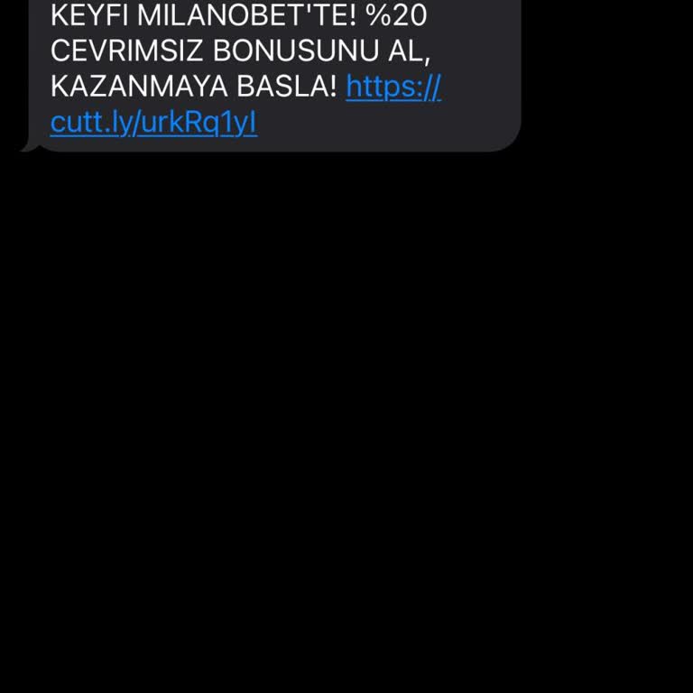 Milano Bet Yasa Dışı Bahis İçerikli Mesajlardan Bıktım, Çözüm Bekliyorum