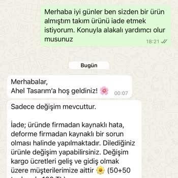 Ahel Tasarım İade Talebimi Reddetti Paramı Geri Alamıyorum