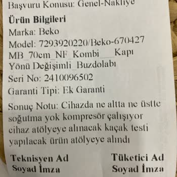 Üretim Hatalı Buzdolabı, Tehlikeli Taşıma Ve Yanma Riskiyle Mağduriyet
