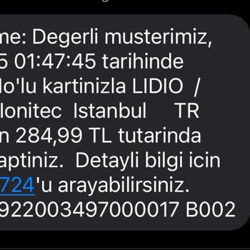 Bilgim Dışında Yapılan Ödeme İşlemi İçin Açıklama Ve İade Talebi