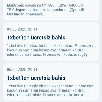 1xBet Onaylanan Para Çekim Talebim Banka Hesabıma Yatmadı