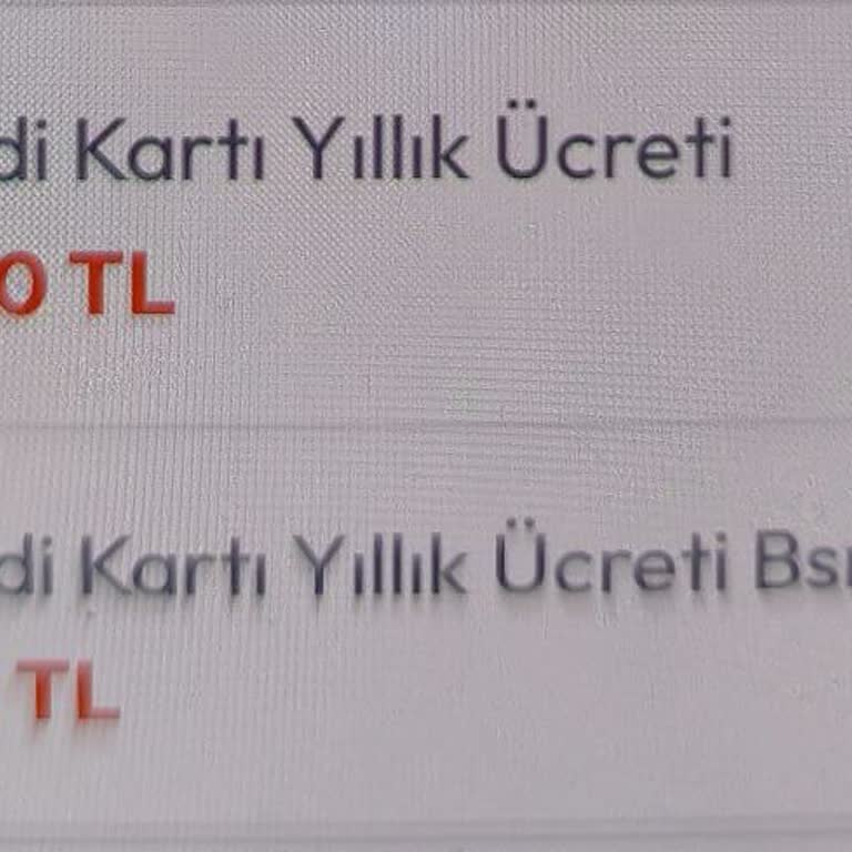 Bilgilendirme Sonrası Kesilen Yıllık Kart Aidatının İadesini Talep Ediyorum