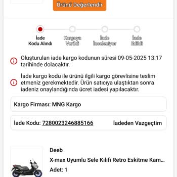 MNG Kargo İade Sürecinde Gecikme Ve Mağduriyet Yaşadım