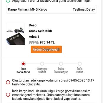 MNG Kargo İade Sürecinde Gecikme Ve Mağduriyet Yaşadım