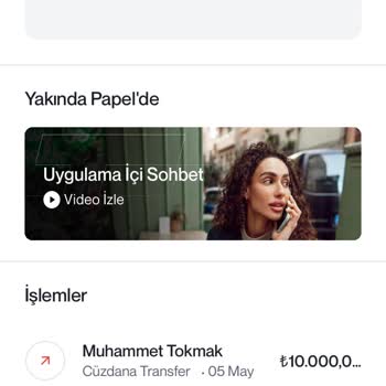 Papel Hesabımdan İzinsiz Para Transferiyle Mağdur Oldum