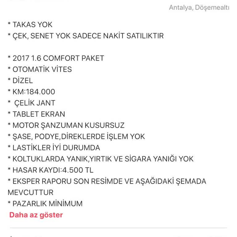 Letgo Araç İlanım Haksız Gerekçeyle Reddedildi