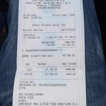 Garanti Süresi Devam Eden Toshiba Televizyon İçin Yüksek Panel Ücreti Şoku