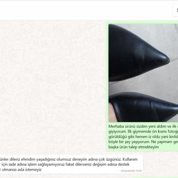 Ayakkabıda Hasar Ve İade Sürecinde Destek Eksikliği