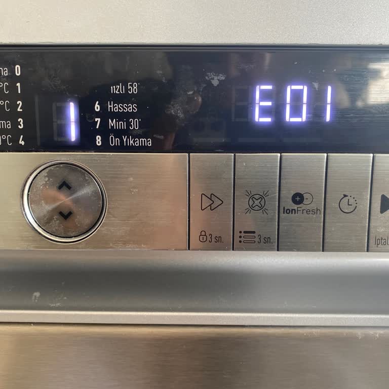 Arçelik Bulaşık Makinesi E01 Hatası Sürekli Devam Ediyor