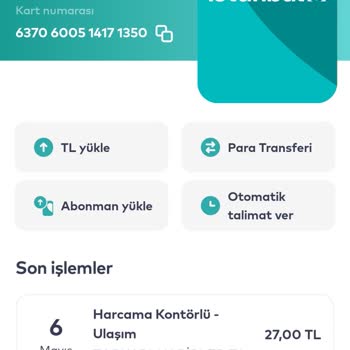 Kayıt Yenilendi Ama AKBİL Abonman Yüklenmiyor