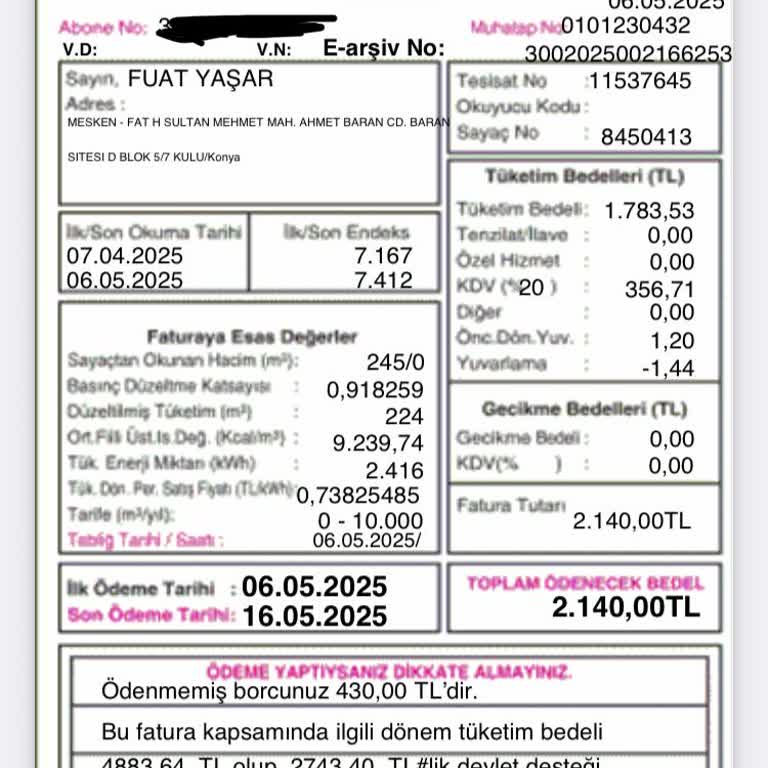 Kombi Az Kullanmama Rağmen Yüksek Fatura Ve Haksız Tahsilat