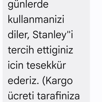 Stanley Termos Kapağı Arızası Ve İletişim Sorunu