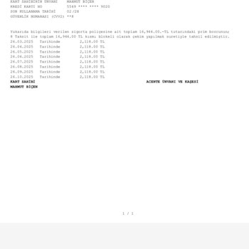 Onayım Olmadan İkinci Kasko Yapıldı, İptal Talebim Dikkate Alınmadı