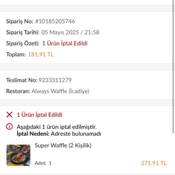 Siparişim Gecikti Ve Haksız Yere İptal Edildi!