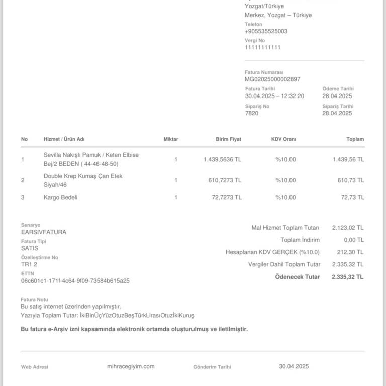 Elbise Boyu Kısa Ve İade Süresi Mağduriyet Yarattı