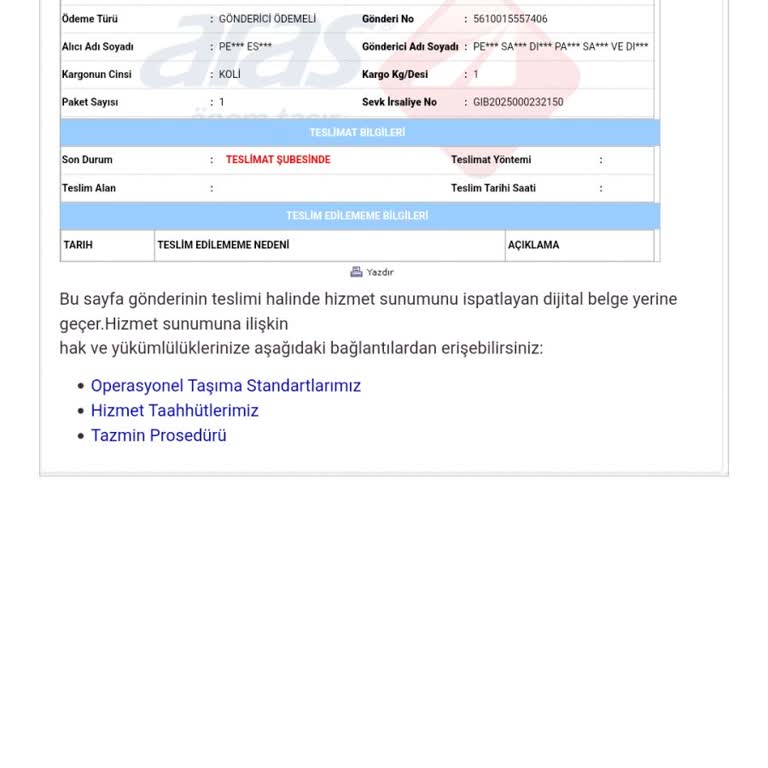 Sipariş Vermediğim Ürün İçin Kargo Mesajı Ve İptal Talebi